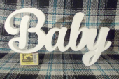 Слово "Baby" из пенопласта