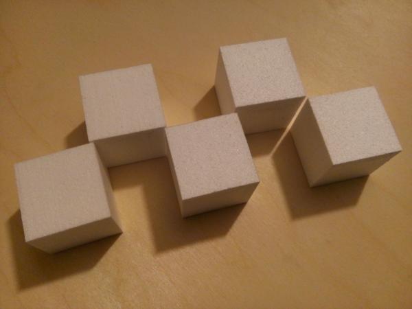 Куб из пенопласта 4 см
