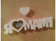 Надпись "Я люблю маму" из пенопласта