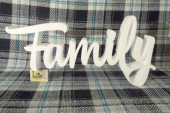 Слово "Family" из пенопласта
