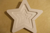 Комплект звёзд (4 шт) из пенопласта